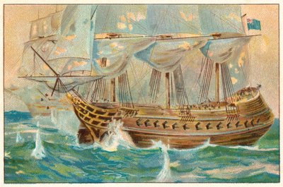 HMS Shannon and Her Duel with the Chesapeake by English School